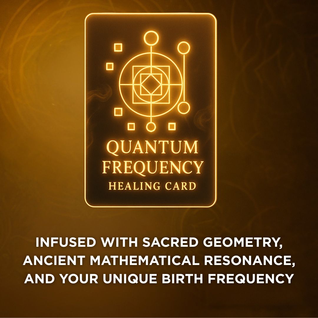 Quantum Frequency Healing Card for Wealth, Health & Success – Custom Designed for You
