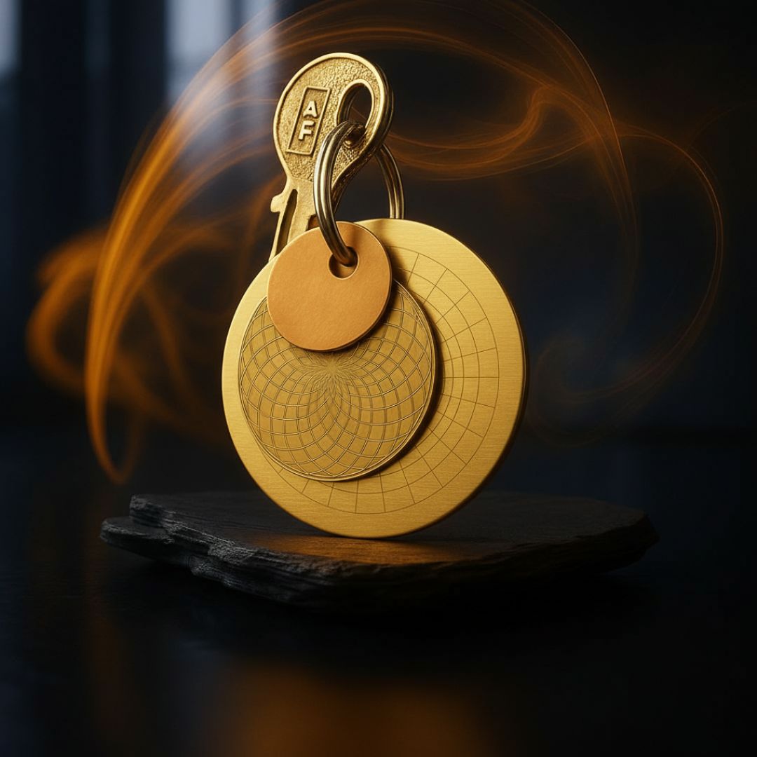 Quantum Frequency Healing Key Ring for Wealth, Health & Success – Custom Made for Your Success